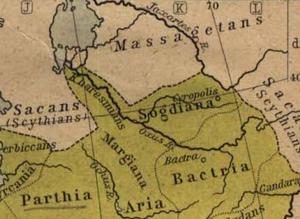 Alexander the Great - Siege of Sogdian Rock: Historical Atlas (1923)